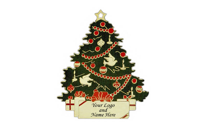 Hand Painted Enamel Metal Ornament